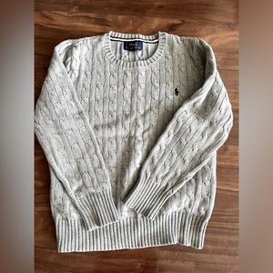Polo Ralph Lauren cotton sweater boys grey size M 10-12